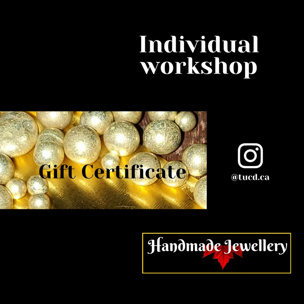 Jewellery making workshop for one person, gift valued at $125 